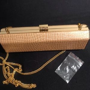 Gold clutch/crossbody